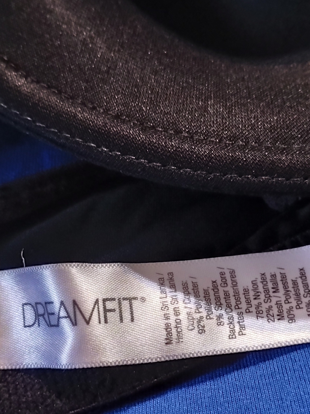 DREAMFIT Black Bra